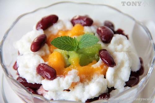 牛奶红豆冰沙的做法(甜品)