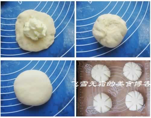 芝士花形面包vs蜜豆芝士面包的做法(早餐菜谱)
