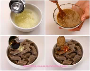 荞麦扒糕的做法(夏日美味小食)