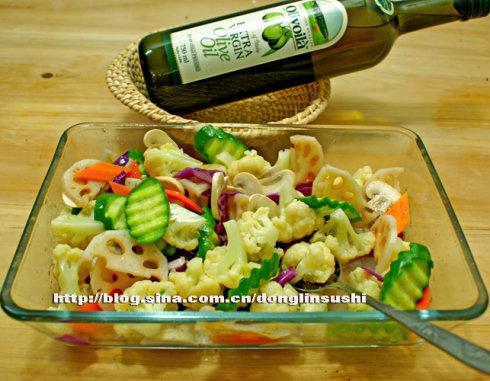 自制蔬菜沙拉的做法(凉菜)