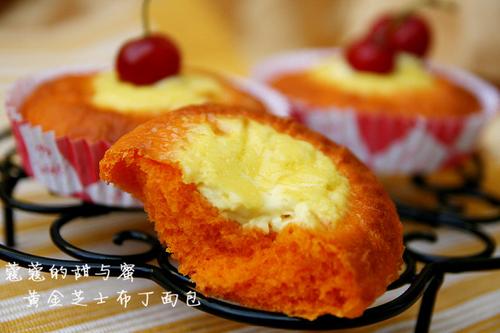 黄金芝士布丁面包的做法