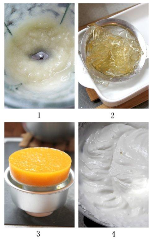 蜜桃慕斯蛋糕的做法(甜品)