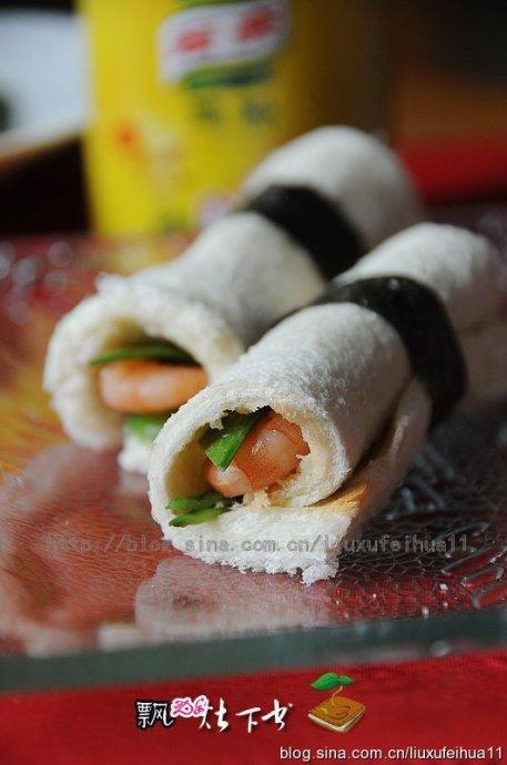 虾仁蔬菜土司卷的做法