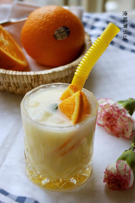 香橙奶油泡芙与椰香鲜橙汁的做法