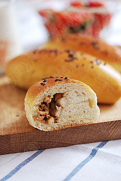 黑胡椒鸡肉包的做法