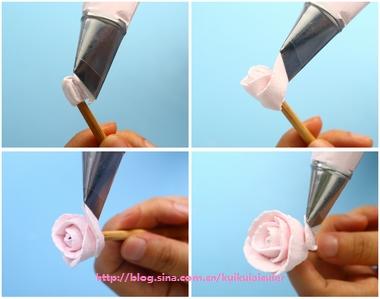 图解婚礼蛋糕的做法(奶油玫瑰是怎样练成的)