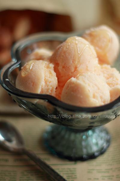木瓜冰激凌的做法(甜品)
