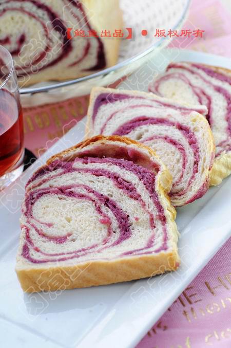 紫薯花色吐司的做法