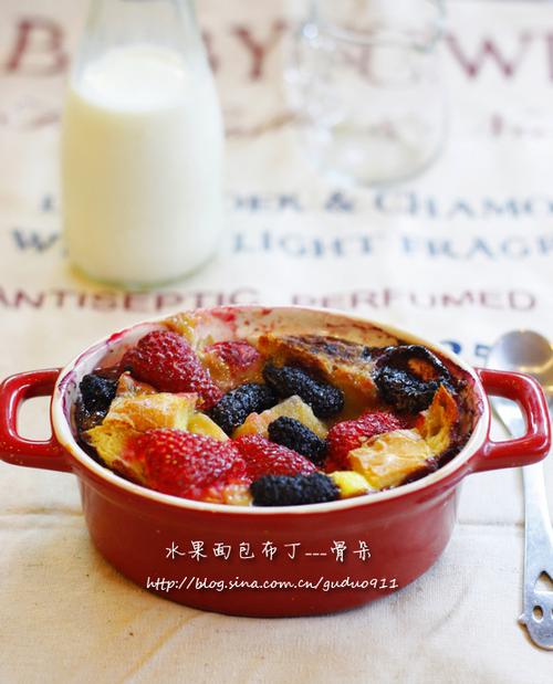 水果面包布丁的做法