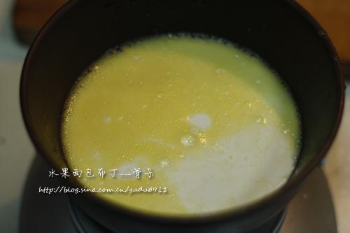 水果面包布丁的做法