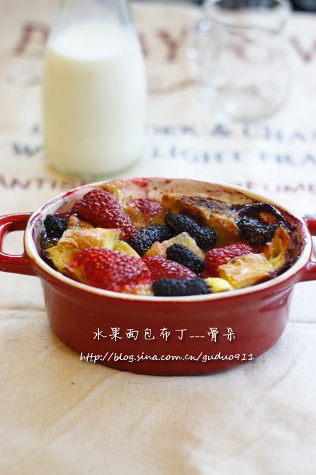 水果面包布丁的做法