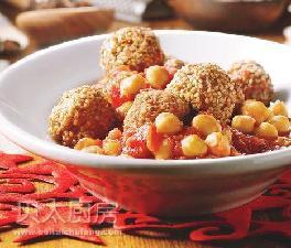 番茄芝麻牛肉丸的做法图解 番茄芝麻牛肉丸怎么做的做法