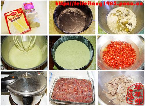 绿茶蜜豆蛋糕的做法