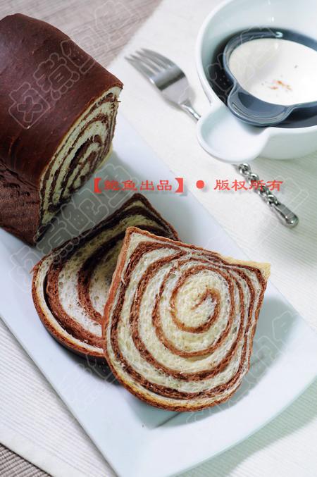 牛奶可可花色吐司的做法