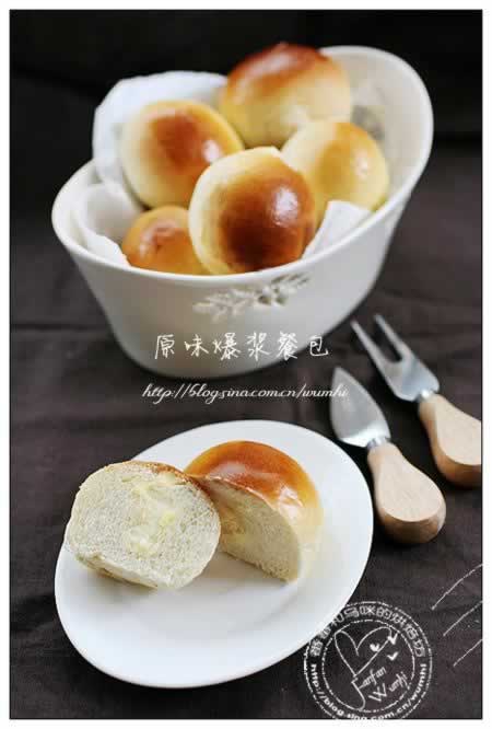 风靡台湾的面包--原原味爆浆餐包的做法(风靡台湾的面包)味爆浆餐包