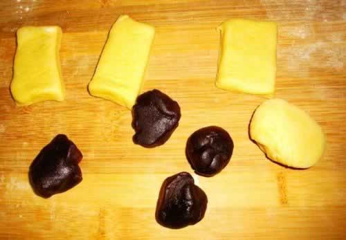 枣泥花酥的做法