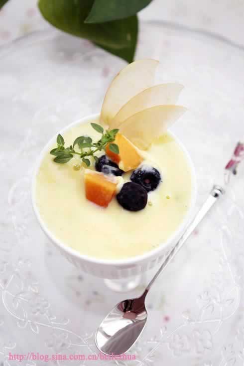 焗烤水果布丁的做法(甜品)