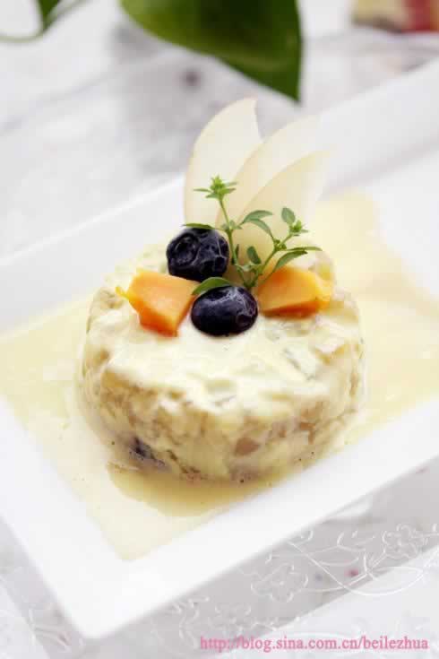 焗烤水果布丁的做法(甜品)