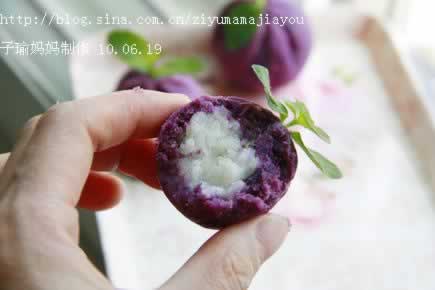紫薯饭团的做法