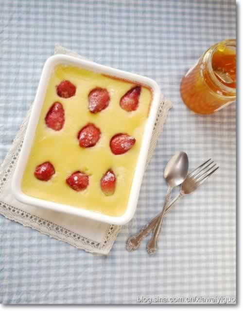 草莓乳酪布丁的做法(甜品)
