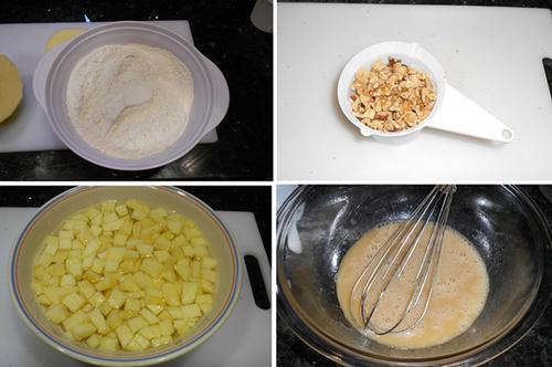 苹果核桃糕的做法