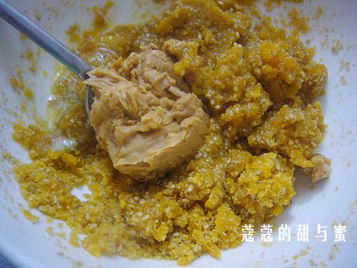 姜汁金沙汤圆的做法(元宵菜谱-将发财进行到底)