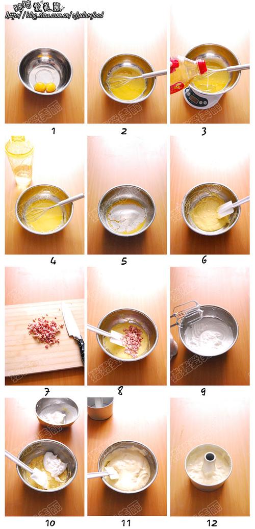 培根戚风蛋糕的做法