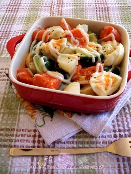 马铃薯鸡蛋沙拉的做法(节后清理肠胃的料理)