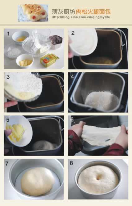 肉松热狗面包的做法(早餐菜谱)