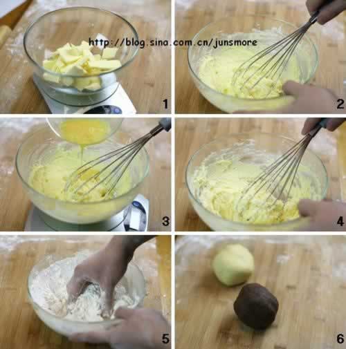 风车、牛眼、蝴蝶、双色酥的做法(自制零食-手工饼干基本整形法)