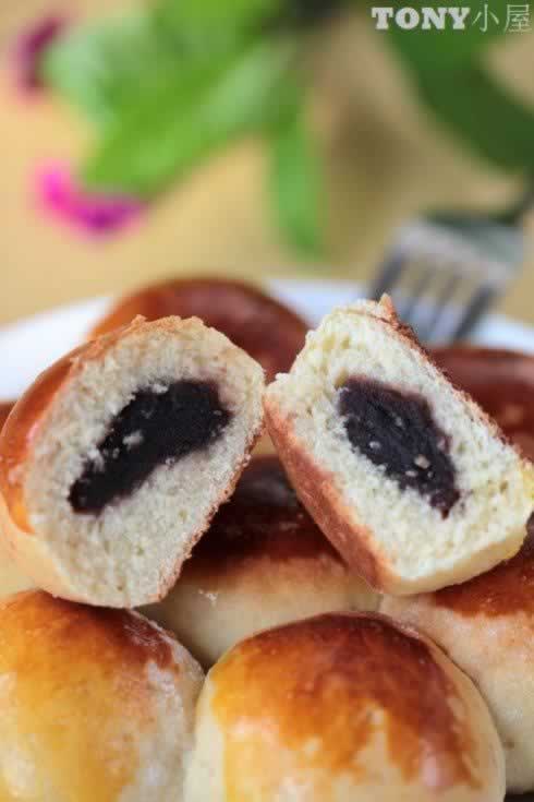 平底锅红豆小餐包的做法