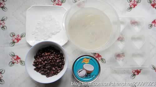 椰香红豆糕的做法(甜品)