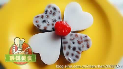 椰香红豆糕的做法(甜品)