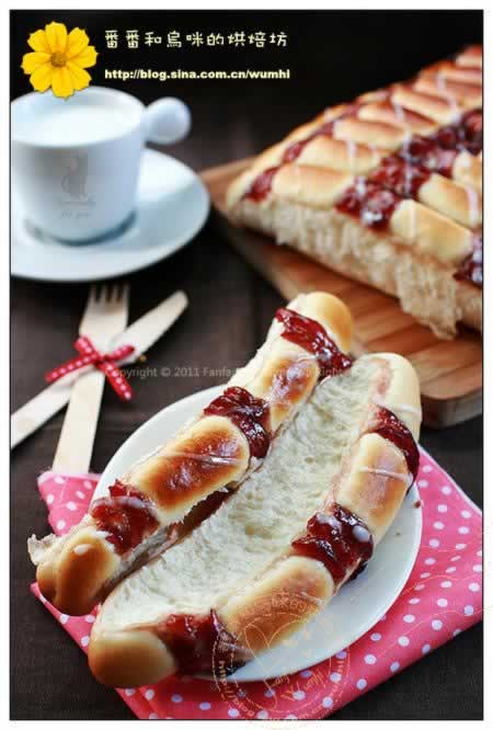 香甜果酱排包的做法