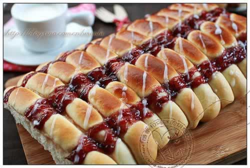 香甜果酱排包的做法