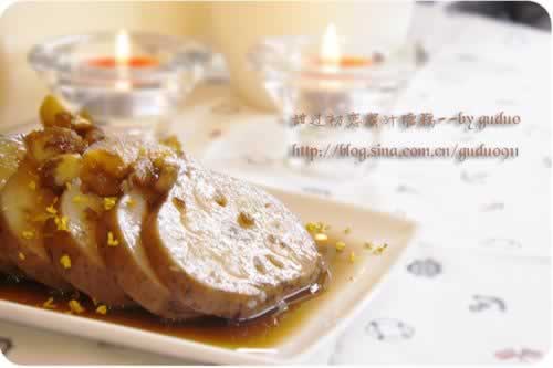 蜜汁糖藕的做法(最传统的甜点)