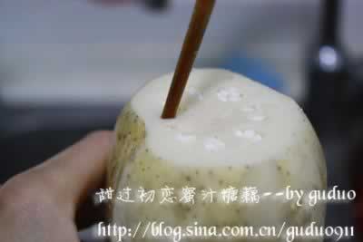 蜜汁糖藕的做法(最传统的甜点)