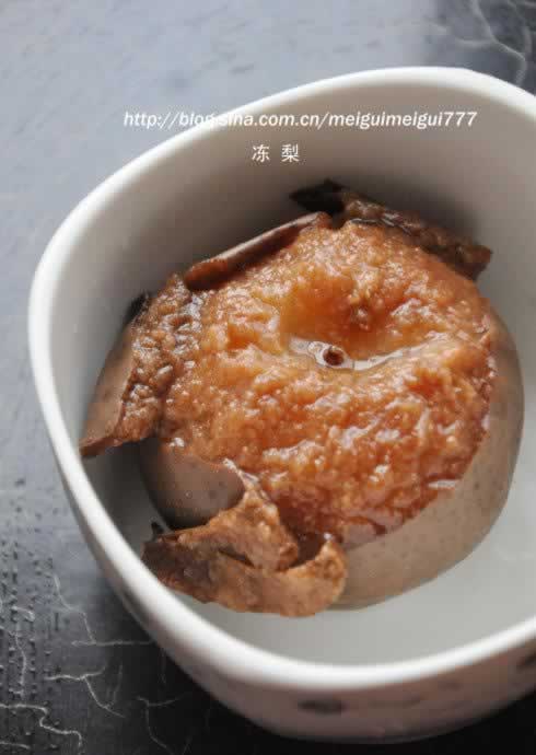 冻梨、软儿梨、黑梨的做法(特色水果)