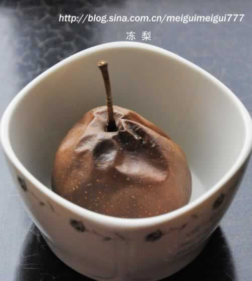 冻梨、软儿梨、黑梨的做法(特色水果)