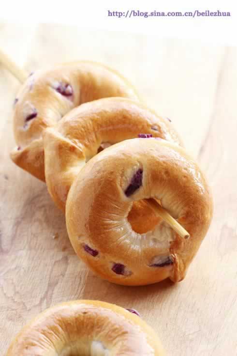 番薯贝果的做法(可以当零食吃的面包圈)