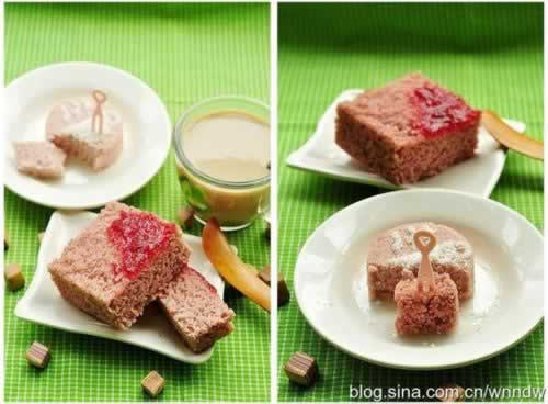 草莓松糕的做法