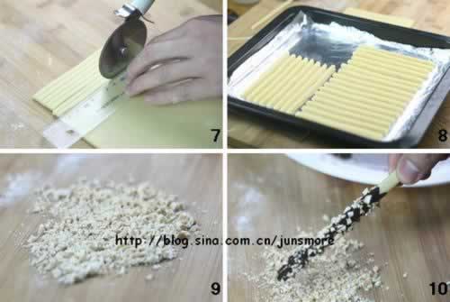 巧克力随心饼干棒的做法(简单休闲小零食)