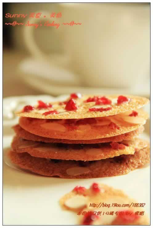 蔓越莓瓦片的做法