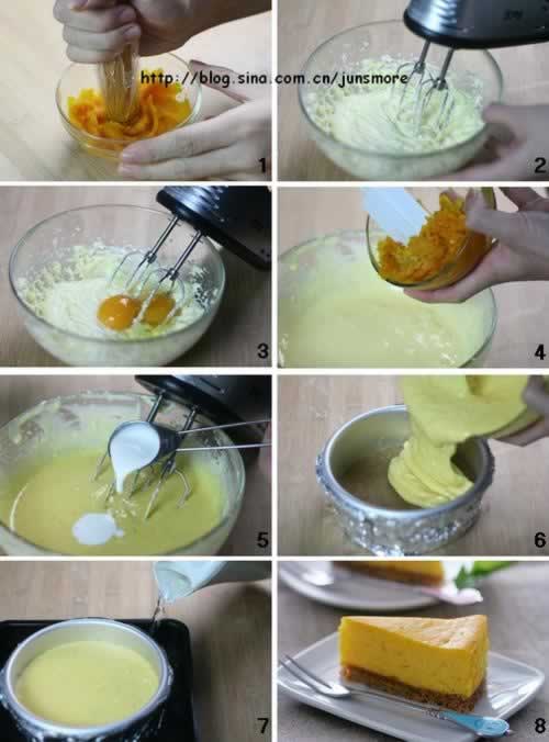 南瓜芝士蛋糕的做法(甜品)