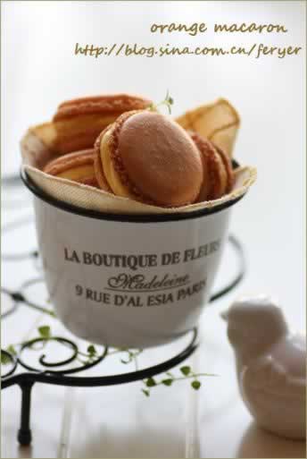 橙味马卡龙的做法(早餐菜谱-附经典多用途馅料,法式奶油酱的做法)