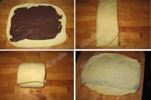 巧克力扭纹面包的做法(早餐菜谱)