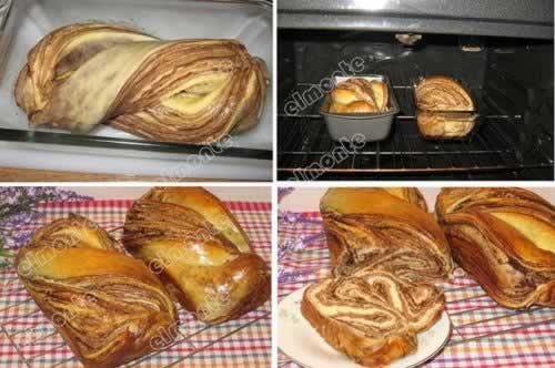 巧克力扭纹面包的做法(早餐菜谱)