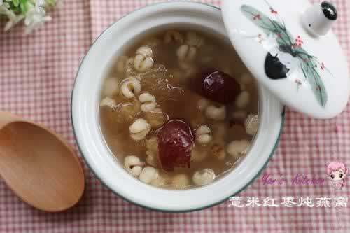 薏米红枣炖燕窝的做法(甜品)