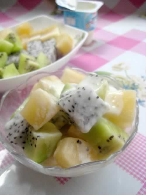 雪莲果水果沙拉的做法(清理肠胃)