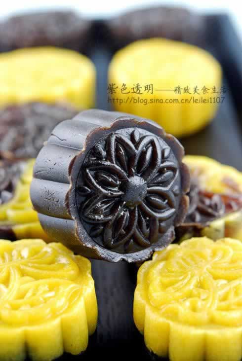 日式桃山黄金皮紫米皮月饼的做法(自制中秋月饼)